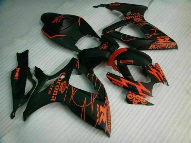 Nero Kit Carenatura Iniezione GSXR 600 / 750 K6 2006-2007 Nero Kit Carenatura Iniezione GSXR 600 / 750 K6 2006-2007