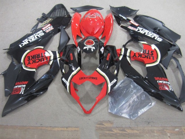 Nero Lucky Strike Rosso Motul Carene GSXR 1000 K5 2005-2006 Nero Lucky Strike Rosso Motul Carene GSXR 1000 K5 2005-2006