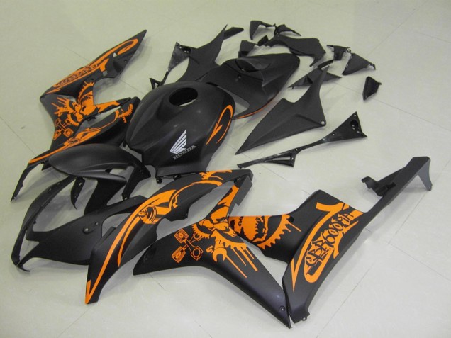 Nero Opaco Arancia Adesivo Carene CBR 600 RR 2007-2008 Nero Opaco Arancia Adesivo Carene CBR 600 RR 2007-2008