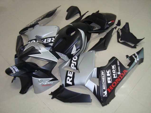 Nero Opaco Argento Repsol Carene CBR 600 RR 2005-2006 Nero Opaco Argento Repsol Carene CBR 600 RR 2005-2006