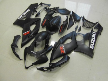 Nero Opaco con Bianco Decalcomanie Carene GSXR 1000 K5 2005-2006
