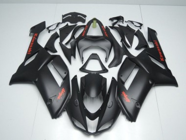 Nero Opaco con Rosso Adesivo Carene ZX6R 2007-2008