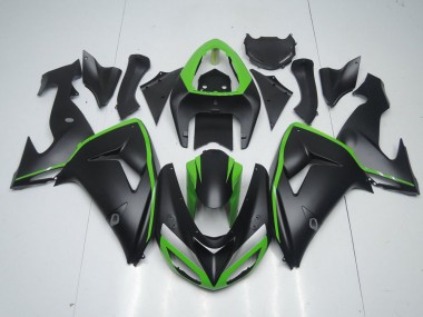 Nero Opaco con Verde Line Carene ZX10R 2006-2007