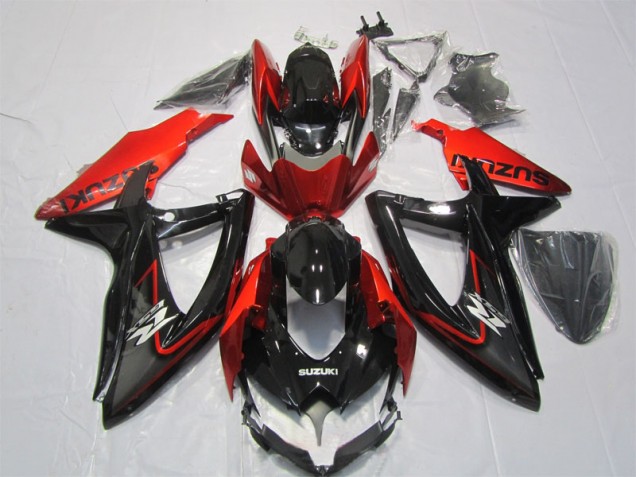 Nero Rosso ABS Kit Carenatura GSXR 1000 K7 2007-2008 Nero Rosso ABS Kit Carenatura GSXR 1000 K7 2007-2008