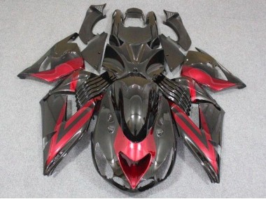 Nero Rosso ABS Plastica & Carena ZX14R ZZR 1400 2006-2011