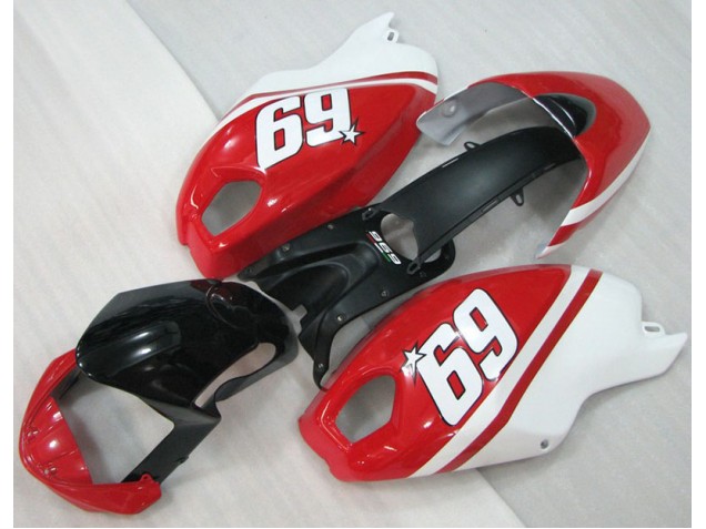 Nero Rosso Bianco 69 Carene Ducati Monster 696 2008-2012 Nero Rosso Bianco 69 Carene Ducati Monster 696 2008-2012