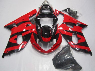 Nero Rosso Carene GSXR 600 K1 K2 K3 2001-2003