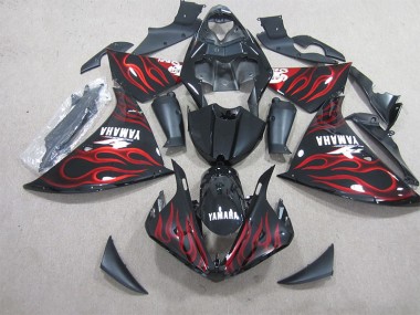 Nero Rosso Fiamma Bianco Decal Carene R1 2009-2011