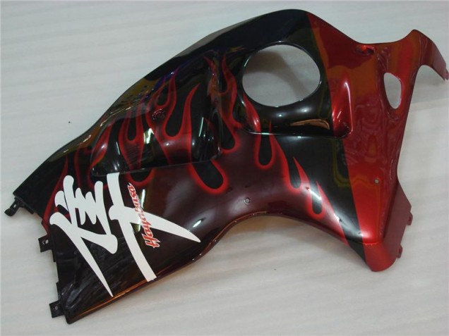Nero Rosso Fiamma Carene GSXR 1300 Hayabusa 1996-2007 Nero Rosso Fiamma Carene GSXR 1300 Hayabusa 1996-2007