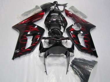 Nero Rosso Fiamma Carene ZX6R 2003-2004