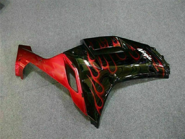 Nero Rosso Fiamma Kit Carenatura ZX6R 2007-2008 Nero Rosso Fiamma Kit Carenatura ZX6R 2007-2008
