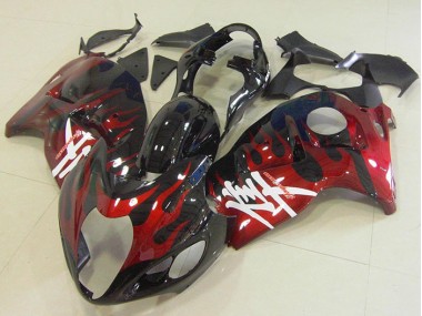 Nero Rosso Fiamma Kits Carene GSXR 1300 Hayabusa 1996-2007