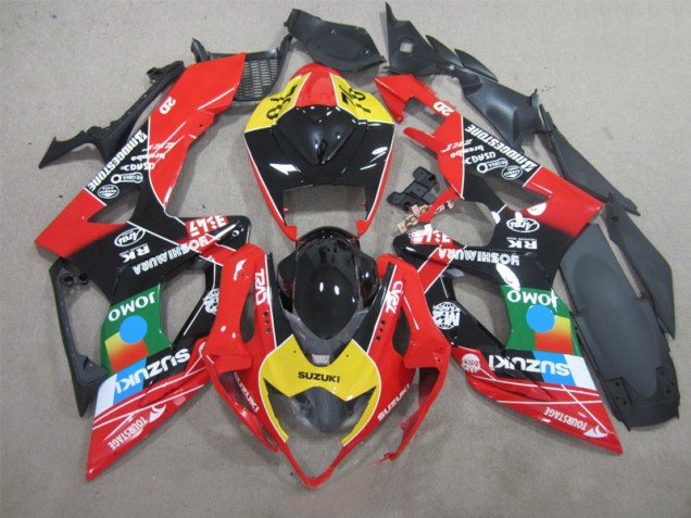 Nero Rosso Giallo Carene GSXR 1000 K5 2005-2006 Nero Rosso Giallo Carene GSXR 1000 K5 2005-2006