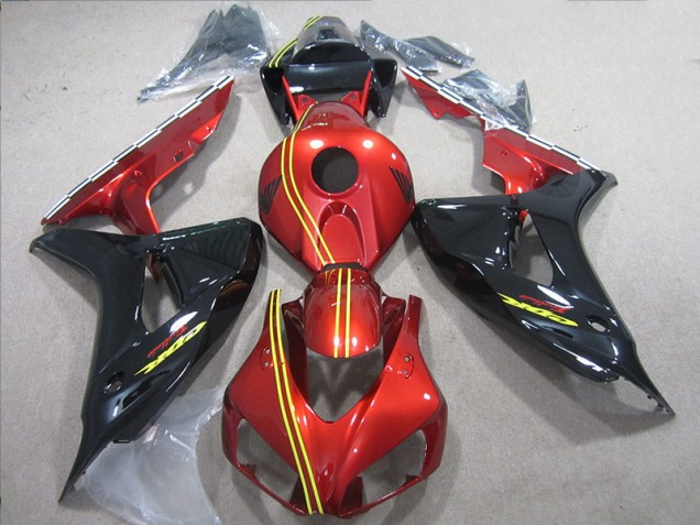 Nero Rosso Giallo Kit Carenatura Iniezione CBR 1000 RR 2006-2007 Nero Rosso Giallo Kit Carenatura Iniezione CBR 1000 RR 2006-2007