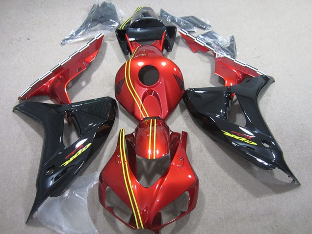 Nero Rosso Giallo Kit Carenatura Iniezione CBR 1000 RR 2006-2007 Nero Rosso Giallo Kit Carenatura Iniezione CBR 1000 RR 2006-2007