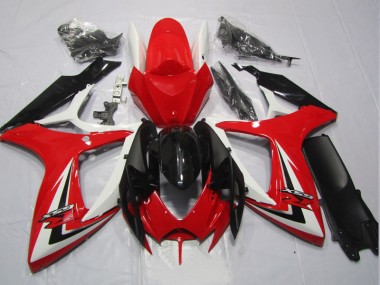 Nero Rosso Kit Carenatura Completa GSXR 600 K6 2006-2007