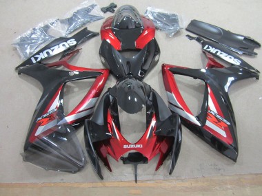 Nero Rosso Kit Carenatura Completa GSXR 750 K6 2006-2007