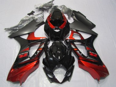 Nero Rosso Kit Completo Carenatura ABS GSXR 1000 K7 2007-2008