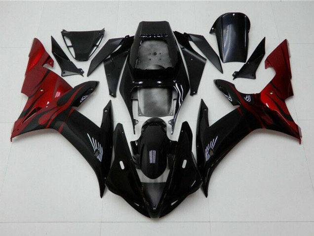 Nero Rosso Kit Completo Carenatura ABS R1 2002-2003 Nero Rosso Kit Completo Carenatura ABS R1 2002-2003