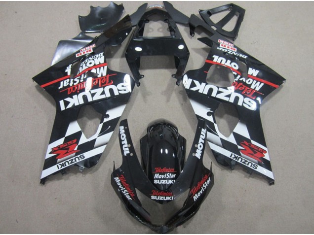 Nero Rosso Telefumia Movistar Carene GSXR 600 K4 2004-2005