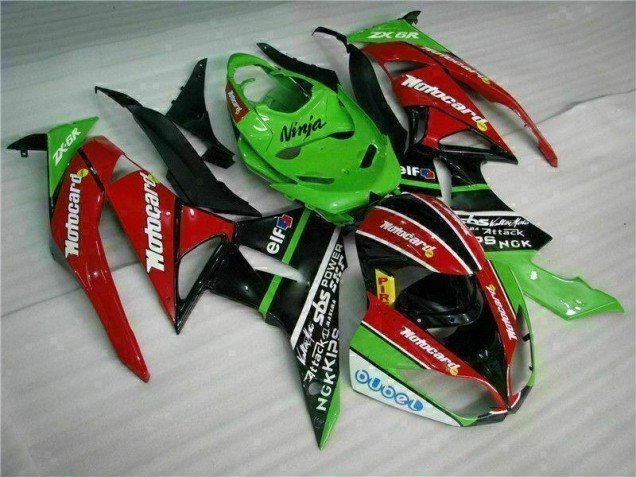 Nero Rosso Verdecard Carene ZX6R 2009-2012 Nero Rosso Verdecard Carene ZX6R 2009-2012