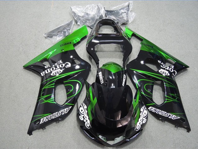 Nero Verde Corona Extra Carene GSXR 600 K1 K2 K3 2001-2003 Nero Verde Corona Extra Carene GSXR 600 K1 K2 K3 2001-2003