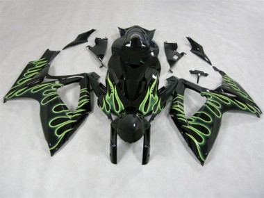 Nero Verde Fiamma Carene GSXR 600 K6 2006-2007