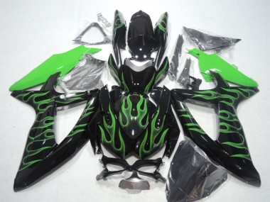 Nero Verde Fiamma Carene GSXR 600 K8 2008-2010