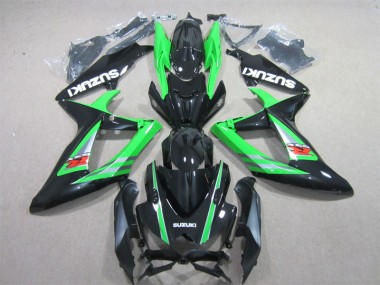 Nero Verde Kits Carenatura Completo ABS GSXR 600 K6 2006-2007