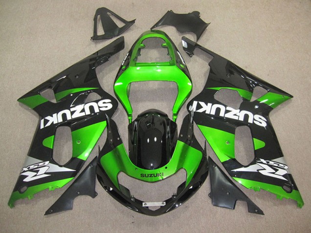 Nero Verde Kits Carenatura Iniezione GSXR 600 K1 K2 K3 2001-2003 Nero Verde Kits Carenatura Iniezione GSXR 600 K1 K2 K3 2001-2003