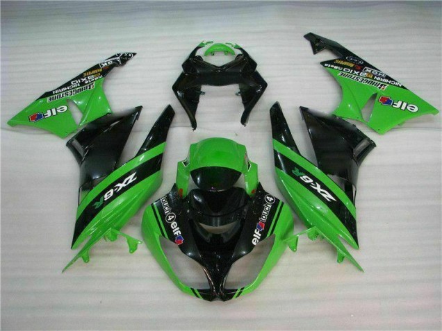 Nero Verde Kits Carene Completa ZX6R 2009-2012 Nero Verde Kits Carene Completa ZX6R 2009-2012