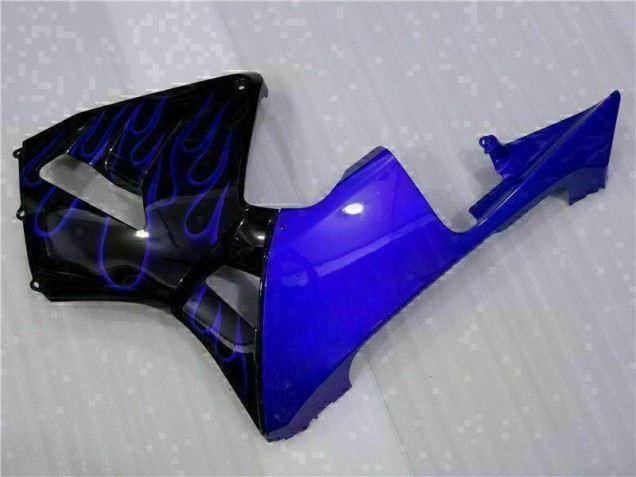 Nero con Blu Fiamma Carene CBR 600 RR 2003-2004 Nero con Blu Fiamma Carene CBR 600 RR 2003-2004