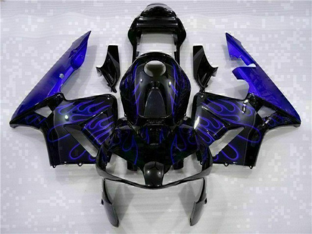 Nero con Blu Fiamma Carene CBR 600 RR 2003-2004 Nero con Blu Fiamma Carene CBR 600 RR 2003-2004