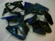 Nero con Blu Fiamma Carene ZX6R 2000-2002 Nero con Blu Fiamma Carene ZX6R 2000-2002