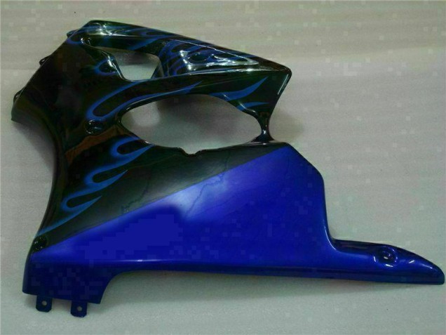 Nero con Blu Fiamma Carene ZX6R 2000-2002 Nero con Blu Fiamma Carene ZX6R 2000-2002