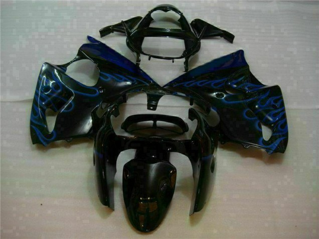 Nero con Blu Fiamma Carene ZX6R 2000-2002 Nero con Blu Fiamma Carene ZX6R 2000-2002