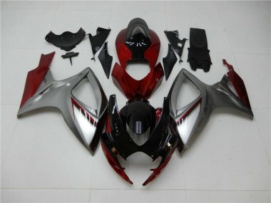 Rosso Argento Carene GSXR 600 / 750 K6 2006-2007
