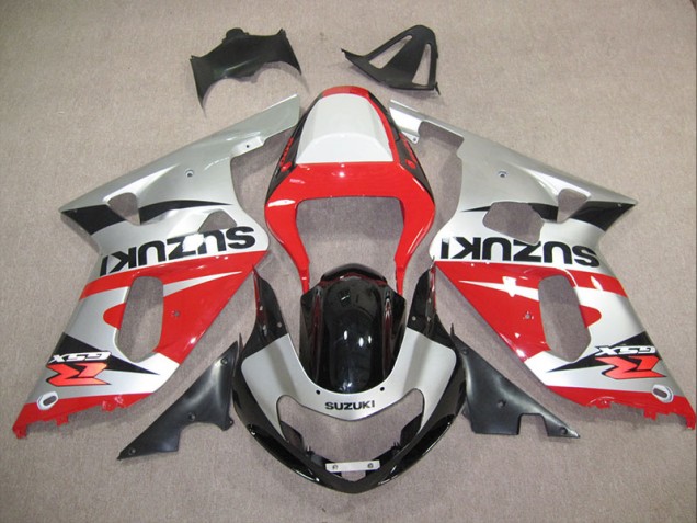 Rosso Argento Carene GSXR 600 K1 K2 K3 2001-2003 Rosso Argento Carene GSXR 600 K1 K2 K3 2001-2003