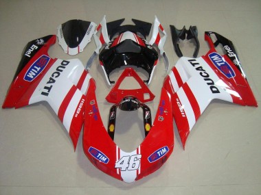 Rosso Bianco 46 Carene Ducati 848 1098 1198 2007-2014
