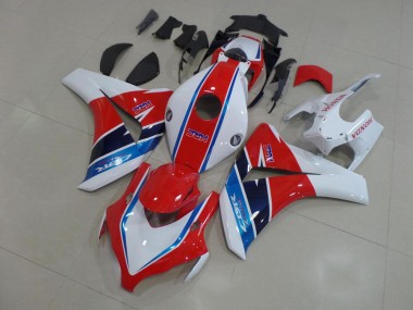 Rosso Bianco Blu HRC Kits Carenatura Completa CBR 1000 RR 2008-2011