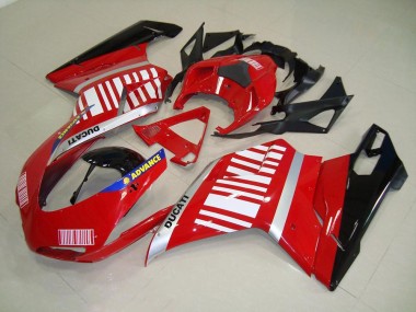 Rosso Bianco Carene & Plastica Ducati 848 1098 1198 2007-2014