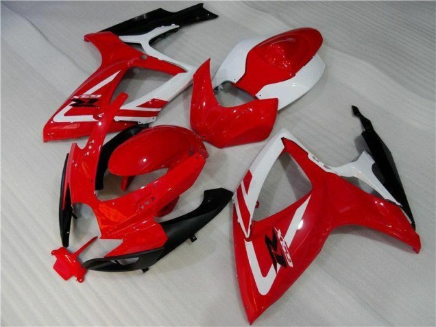 Rosso Bianco Kits Carenatura Iniezione GSXR 600 / 750 K6 2006-2007 Rosso Bianco Kits Carenatura Iniezione GSXR 600 / 750 K6 2006-2007
