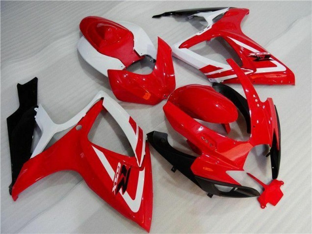 Rosso Bianco Kits Carenatura Iniezione GSXR 600 / 750 K6 2006-2007 Rosso Bianco Kits Carenatura Iniezione GSXR 600 / 750 K6 2006-2007
