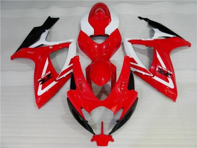 Rosso Bianco Kits Carenatura Iniezione GSXR 600 / 750 K6 2006-2007 Rosso Bianco Kits Carenatura Iniezione GSXR 600 / 750 K6 2006-2007