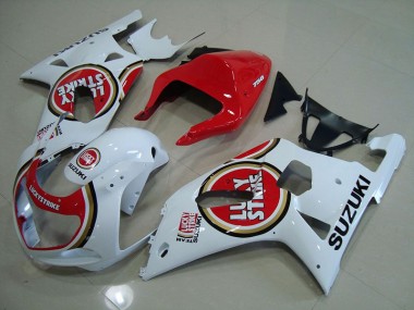 Rosso Bianco Lucky Strike Carene GSXR 750 K1 K2 K3 2001-2003