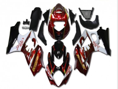 Rosso Bianco Nero Carene GSXR 1000 K7 2007-2008