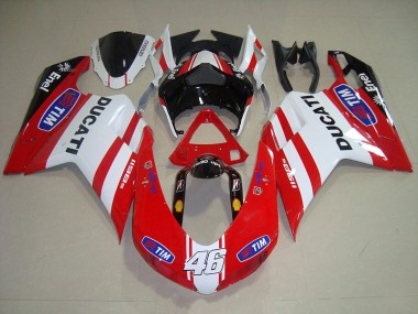 Rosso Bianco Tim 46 Carene Ducati 1098 2007-2014
