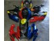 Rosso Blu Carene GSXR 600 / 750 K6 2006-2007 Rosso Blu Carene GSXR 600 / 750 K6 2006-2007