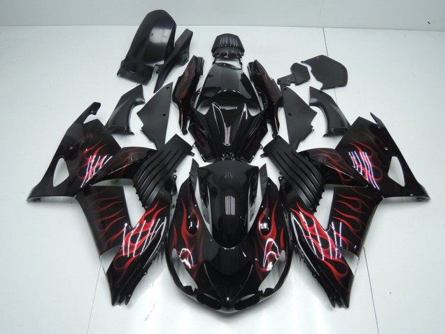 Rosso Fiamma Carene ZX14R ZZR 1400 2006-2011 Rosso Fiamma Carene ZX14R ZZR 1400 2006-2011