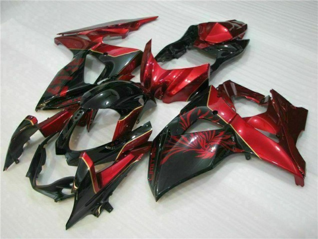 Rosso Fiamma Nero Carene GSXR 1000 K9 2009-2016 Rosso Fiamma Nero Carene GSXR 1000 K9 2009-2016